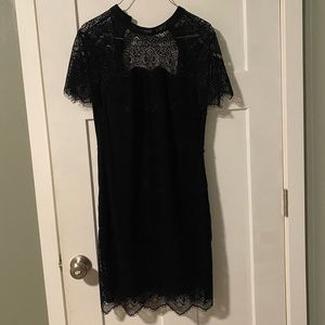 calvin klein black dress